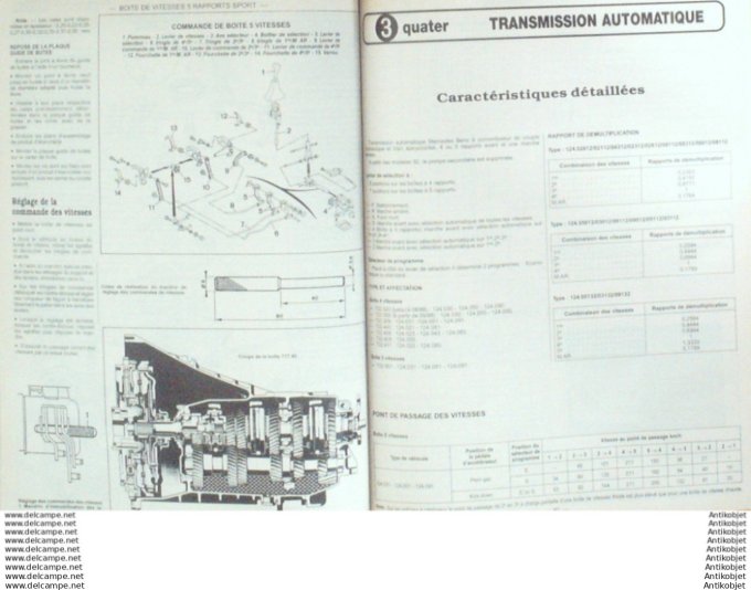 Revue Technique Automobile Mercedes-Benz W124 190 VW Passat Fiat Tempra  #536