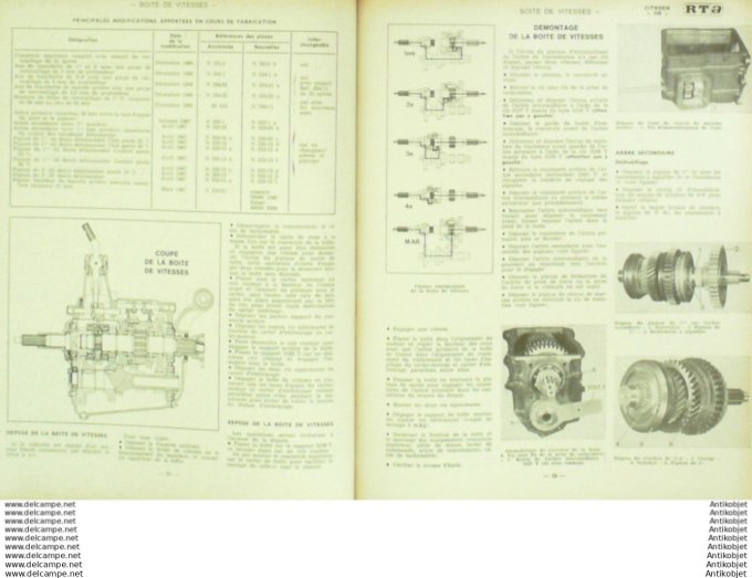 Revue Technique Automobile Citroën 350 370 450 Dyane 6  #266