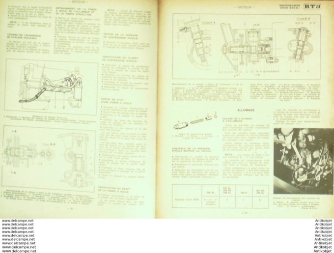 Revue Technique Automobile Mercedez-Benz 230 250 Opel Kadett B  #267