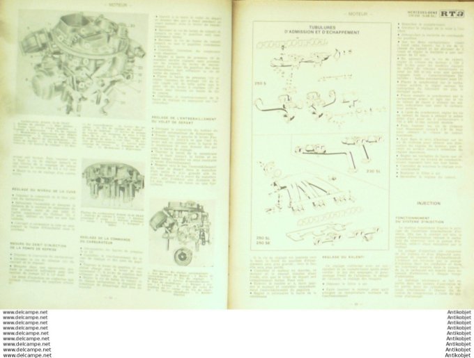 Revue Technique Automobile Mercedez-Benz 230 250 Opel Kadett B  #267