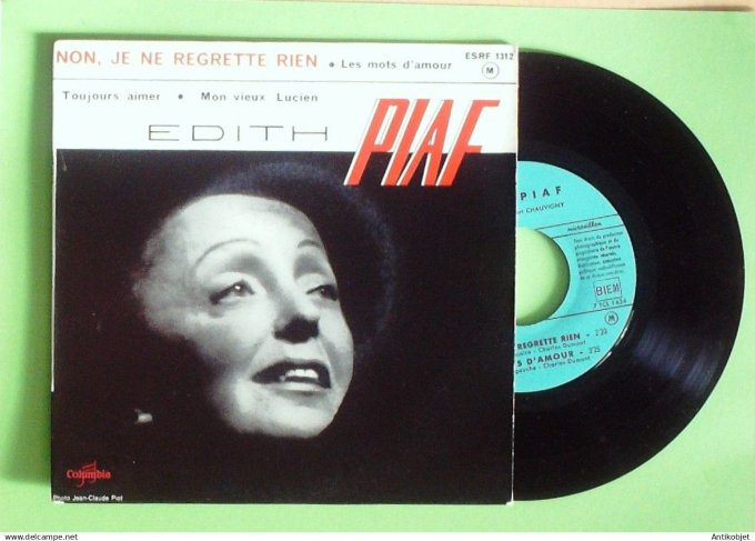 Piaf Edith 45T EP Non je ne regrette rien 2 1960