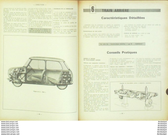 Revue Technique Automobile Peugeot 204 D Mini Cooper Bristish Leyland  #343