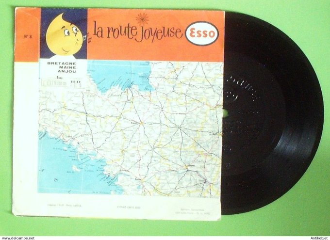 La route joyeuse 45T SP Bretagne Main Anjou Disk 8 pub Esso