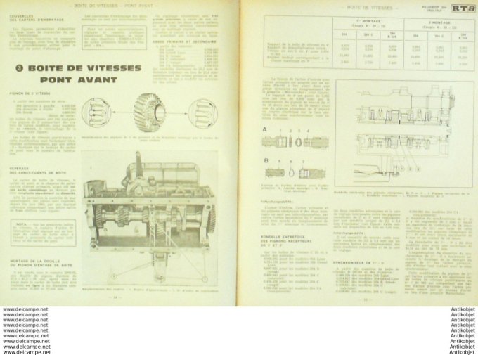 Revue Technique Automobile Peugeot 204 & 504  #271