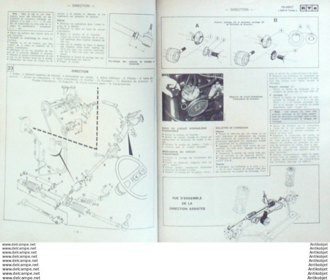 Revue Technique Automobile Peugeot 604D Citroën CX 2000 CX 2400  #411
