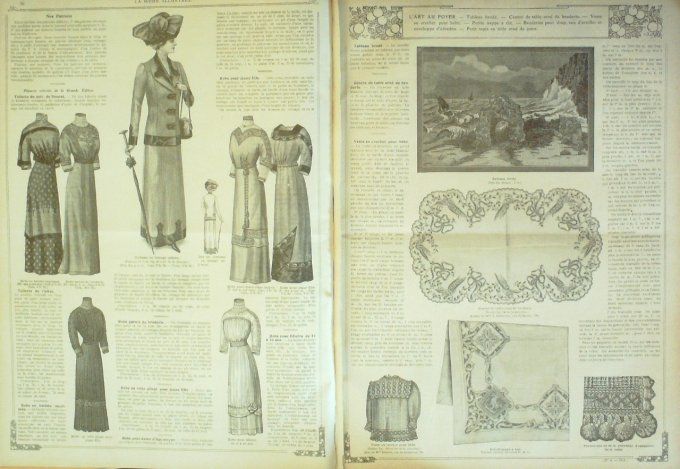 Journal Mode illustrée 1911 # 6 Layette & chapeaux