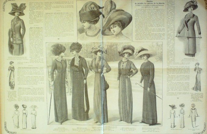 Journal Mode illustrée 1911 # 6 Layette & chapeaux