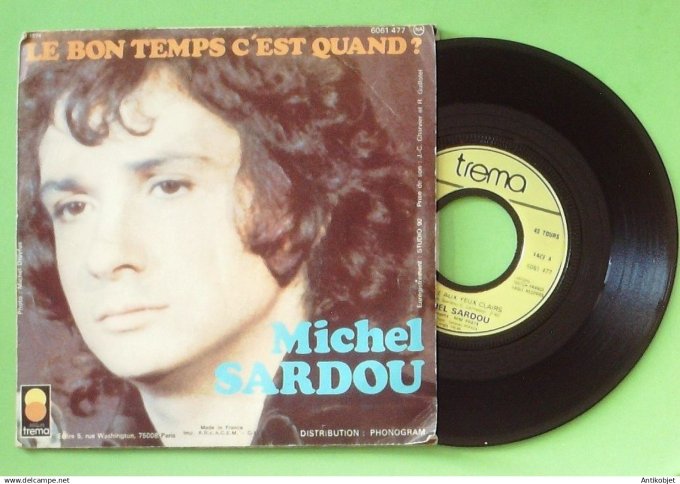 Sardou Michel 45T SP Une fille aux yeux clairs 1974