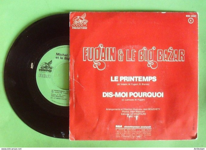 Fugain Michel 45T SP Le printemps 1976