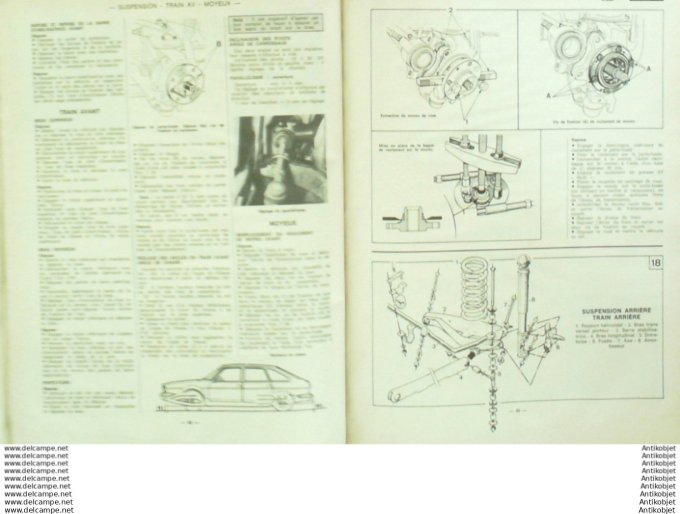 Revue Technique Automobile Renault 20 Fiat 131 132 Ford Escort II  #409