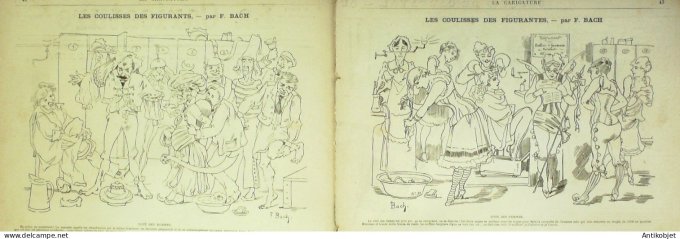 La Caricature 1882 n°110 Lili aux variétés Robida Carnaval Loys