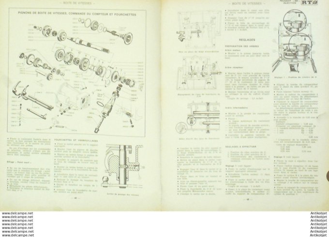 Revue Technique Automobile Peugeot 504 Injection Simca 1501 1967/1969  #285