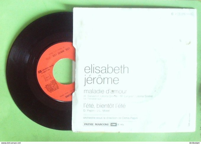 Jerome Elisabeth 45T SP Maladie d'amour 1976