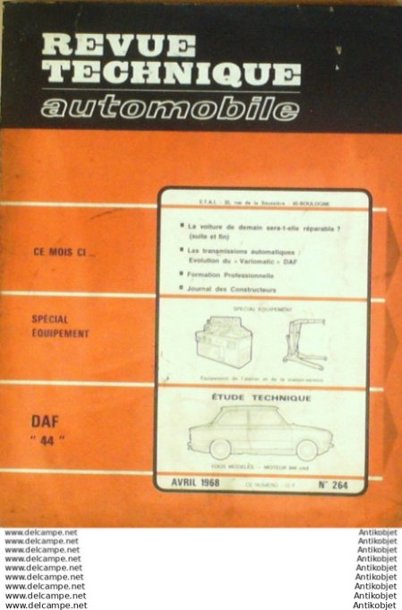 Revue Technique Automobile Daf 44  #264