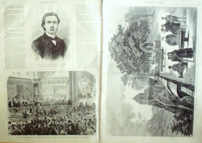 L'Univers illustré 1868 # 724 Allemagne Koenigstein Madrid Rossini Menton (06) 