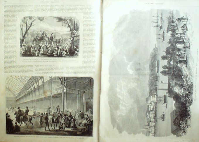 L'Univers illustré 1868 # 727 Allemagne Kiel Holstein Espagne Séville Augerville (45) Uruguay   