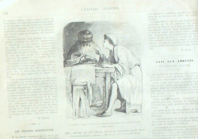 L'Univers illustré 1868 # 728 Espagne Madrid Cadix Italie Tibre Quais de Paris