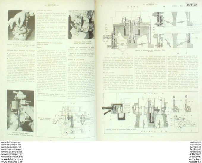 Revue Technique Automobile Renault 12 Lancia Beta  #374