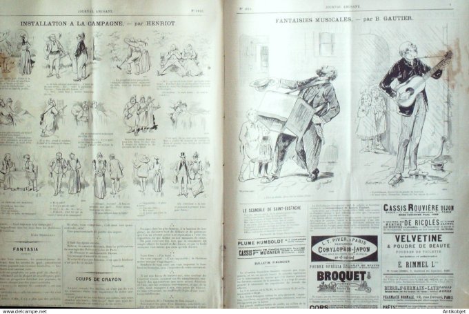 Le Journal Amusant 1891 n°1812 Fantaisies musicales champs de Mars Jury comp étent