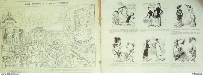 La Caricature 1882 n°146 L'armée Allemande Caran d'Ache Tinant Trock Loys