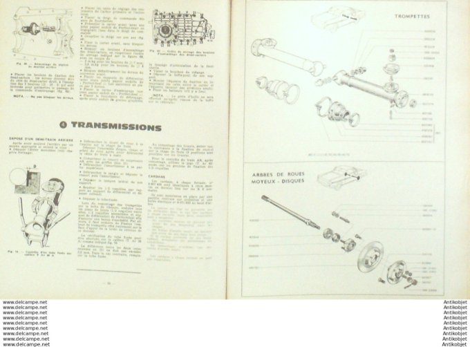 Revue Technique Automobile Renault 10 Fiat 500 500D  #243