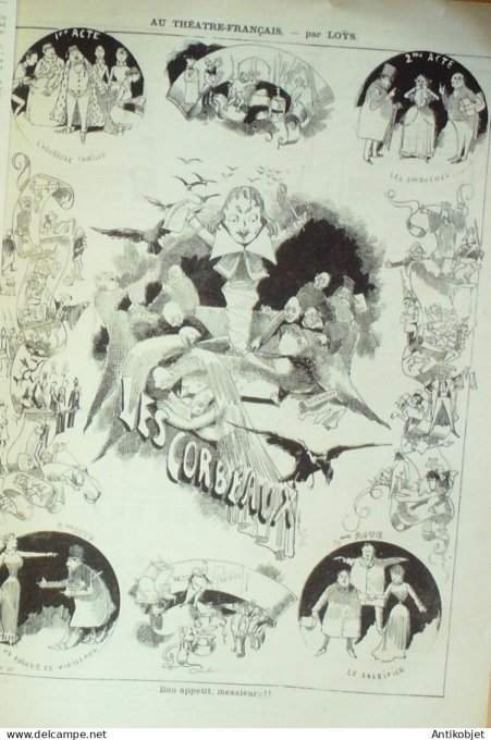 La Caricature 1882 n°146 L'armée Allemande Caran d'Ache Tinant Trock Loys