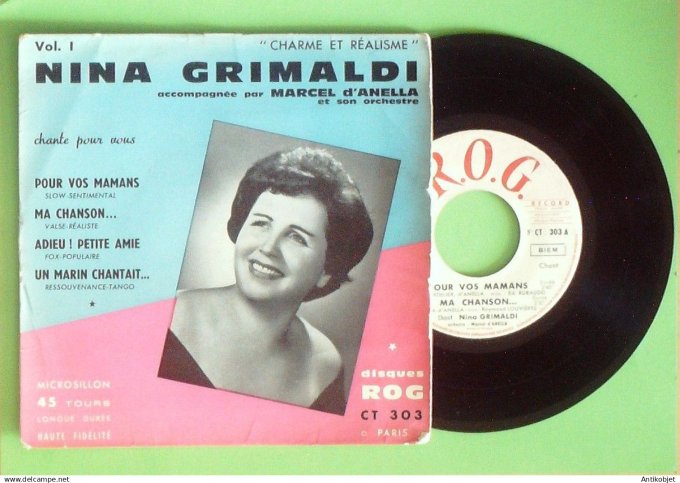 Grimaldi Nina 45T EP Pour vos mamans 1959