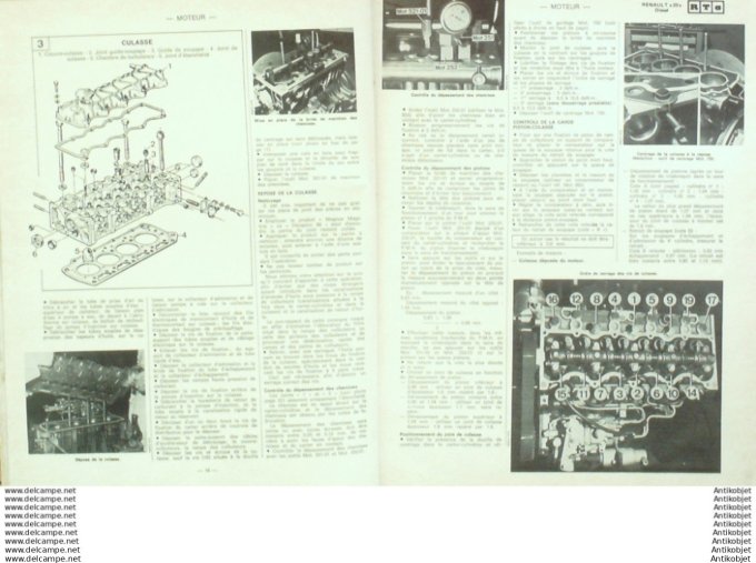 Revue Technique Automobile Renault 20 diesel  #509