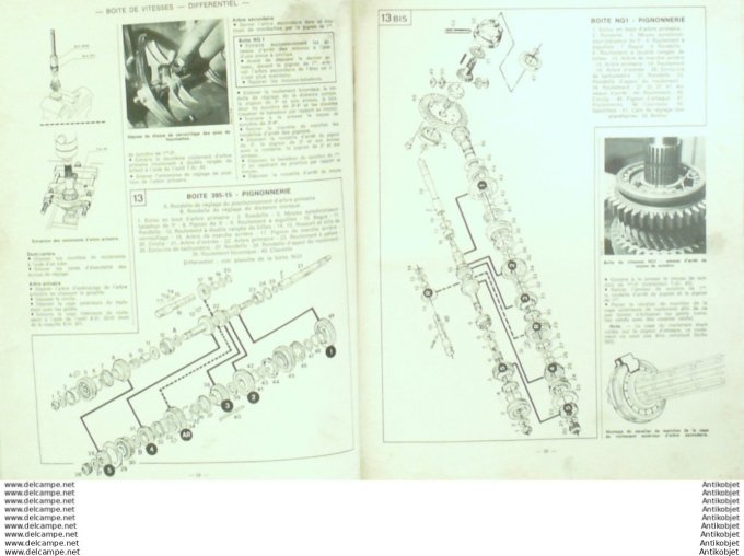 Revue Technique Automobile Renault 20 diesel  #509