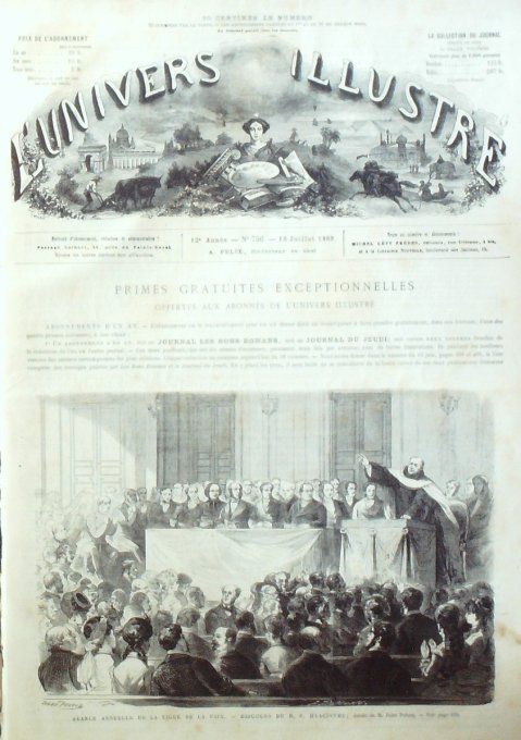 L'Univers illustré 1869 # 756 Cuba La Havance Egypte Suez Rome St-Anna Dei Falegnami 