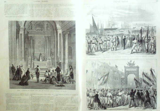 L'Univers illustré 1869 # 756 Cuba La Havance Egypte Suez Rome St-Anna Dei Falegnami 