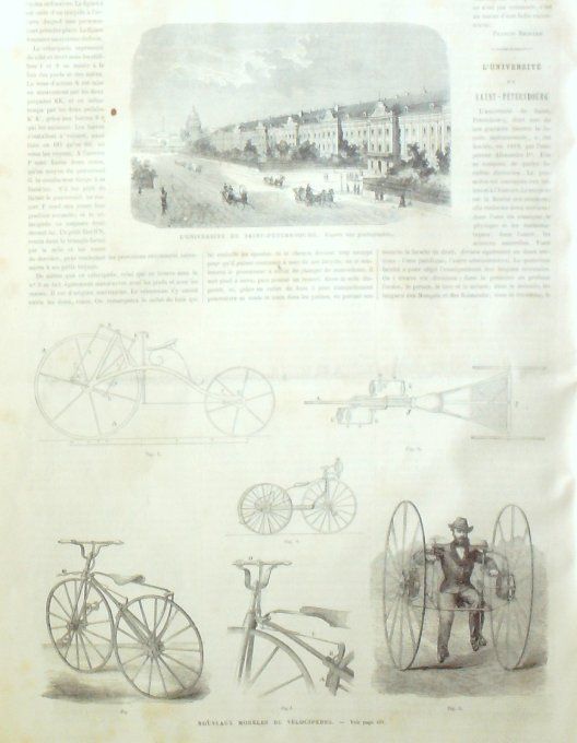 L'Univers illustré 1869 # 759 Croissy (95) Egypte Suez Timsah le Havre (76) Vélocipèdes