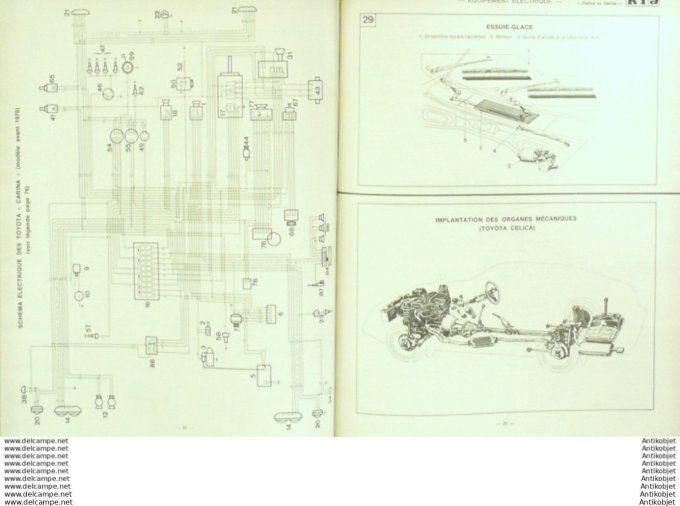 Revue Technique Automobile Toyota Celica & Carina Opel Kadett Simca 1000  #383