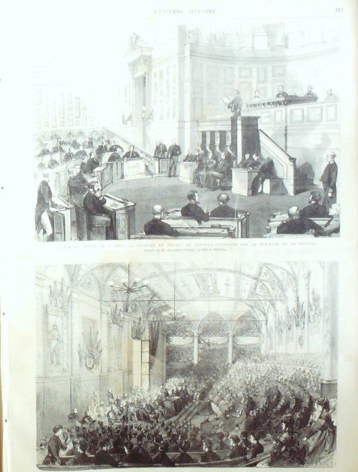 L'Univers illustré 1869 # 761 Rép.Tchèque Marienbad Bohème Vélocipèdes Cuba Santiago