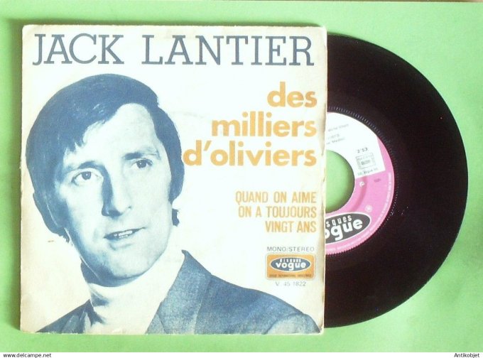 Lantier Jack 45T SP Des milliers d'oliviers (dédicace) 1971