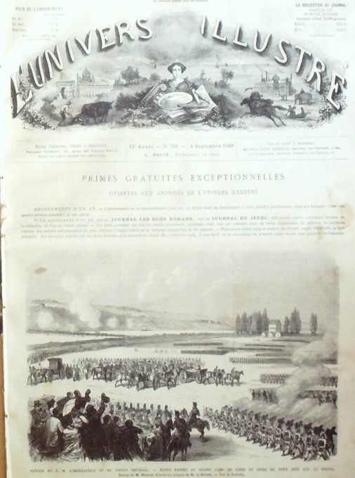 L'Univers illustré 1869 # 764 Cuba Brésil Pernambuco Orange (84)Cambodge Ongou