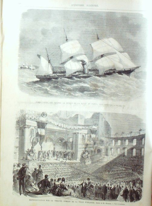 L'Univers illustré 1869 # 764 Cuba Brésil Pernambuco Orange (84)Cambodge Ongou