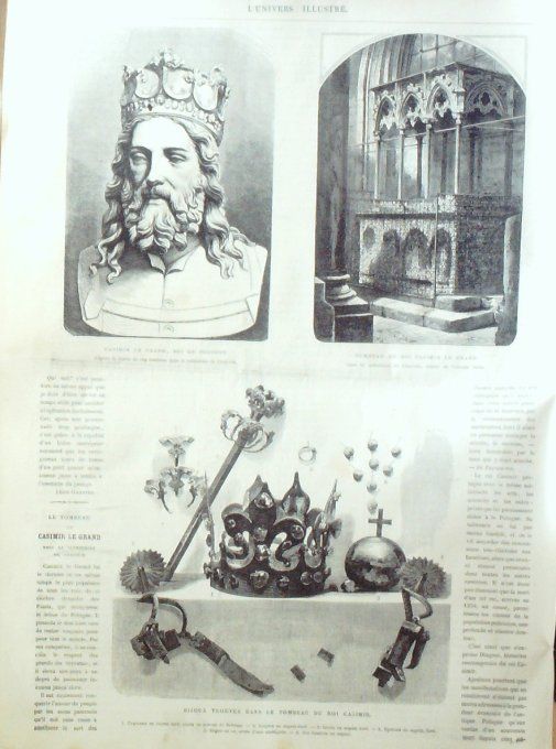 L'Univers illustré 1869 # 764 Cuba Brésil Pernambuco Orange (84)Cambodge Ongou