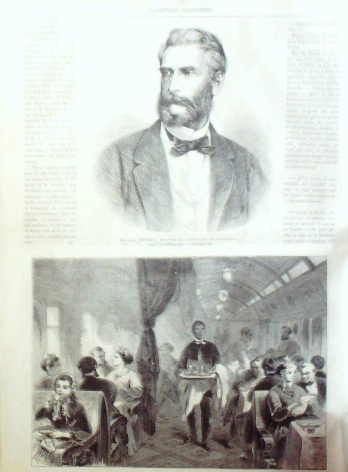 L'Univers illustré 1869 # 765 Ajaccio (20) Vélocipède Carrousel Rome Pape 