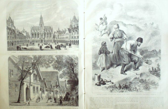 L'Univers illustré 1869 # 767 Russie Sébastopol Suisse Lucerne Espagne Valladolid Niagara