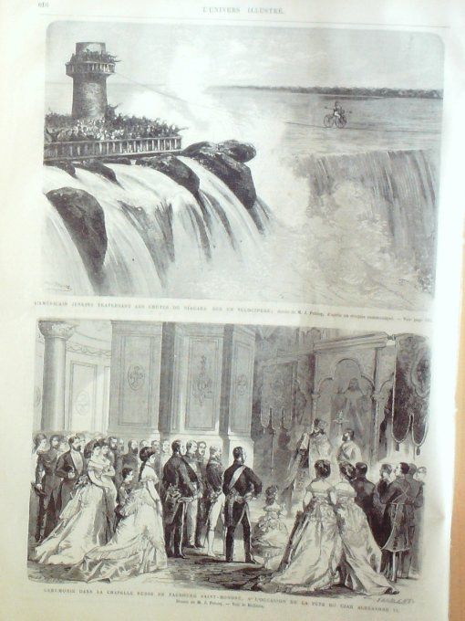 L'Univers illustré 1869 # 767 Russie Sébastopol Suisse Lucerne Espagne Valladolid Niagara