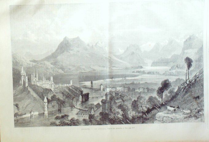 L'Univers illustré 1869 # 767 Russie Sébastopol Suisse Lucerne Espagne Valladolid Niagara