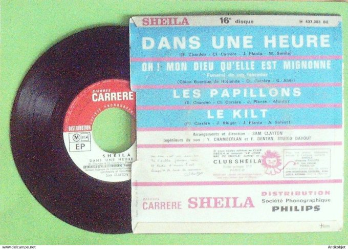 Sheila 45T EP Le kilt Dans une heure 1967