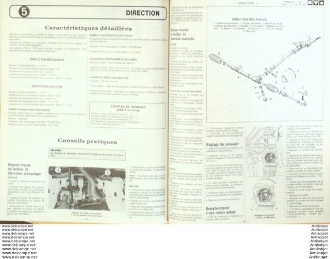 Revue Technique Automobile Renault Clio & R4 & R5 turbo Safrane  #546