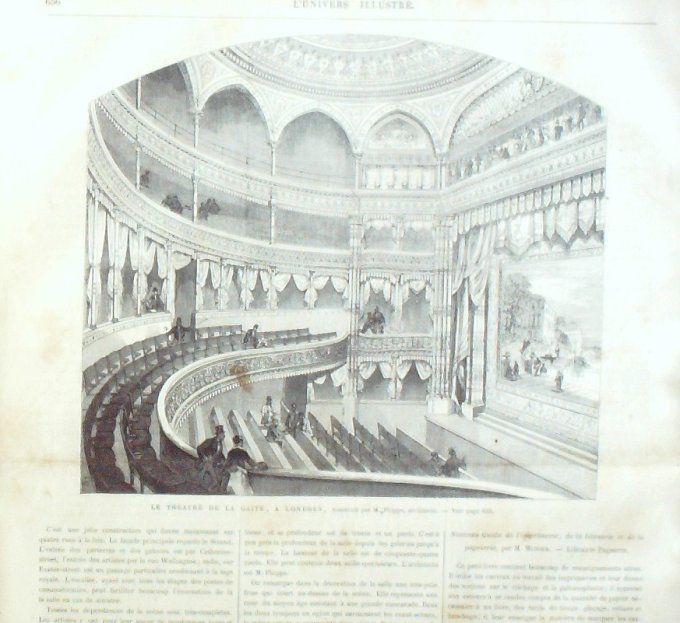 L'Univers illustré 1869 # 769 Bordeaux '(3) Bruxelles fêtes jeu de boules