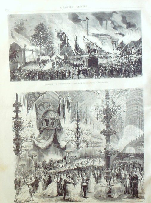 L'Univers illustré 1869 # 769 Bordeaux '(3) Bruxelles fêtes jeu de boules