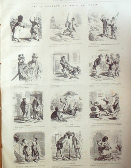 L'Univers illustré 1869 # 769 Bordeaux '(3) Bruxelles fêtes jeu de boules