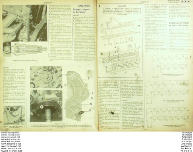 Revue Technique Automobile Mercedes-Benz 300D W 124 D Renault supercinq  #495