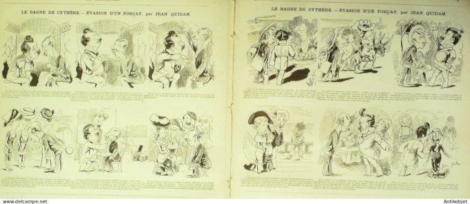 La Caricature 1880 n°  35 Arts Militaires appliqués Dranet=r La Jodrelle Robida