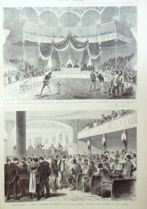 L'Univers illustré 1869 # 774 Cuba Monténégro Risano Italie Pompéï Résiné Herculanum Amsterdam